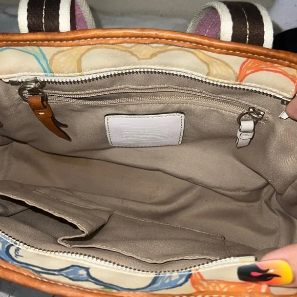 Coach L0671-10673 Multicolor Purse Authentic - Picture 2 of 4